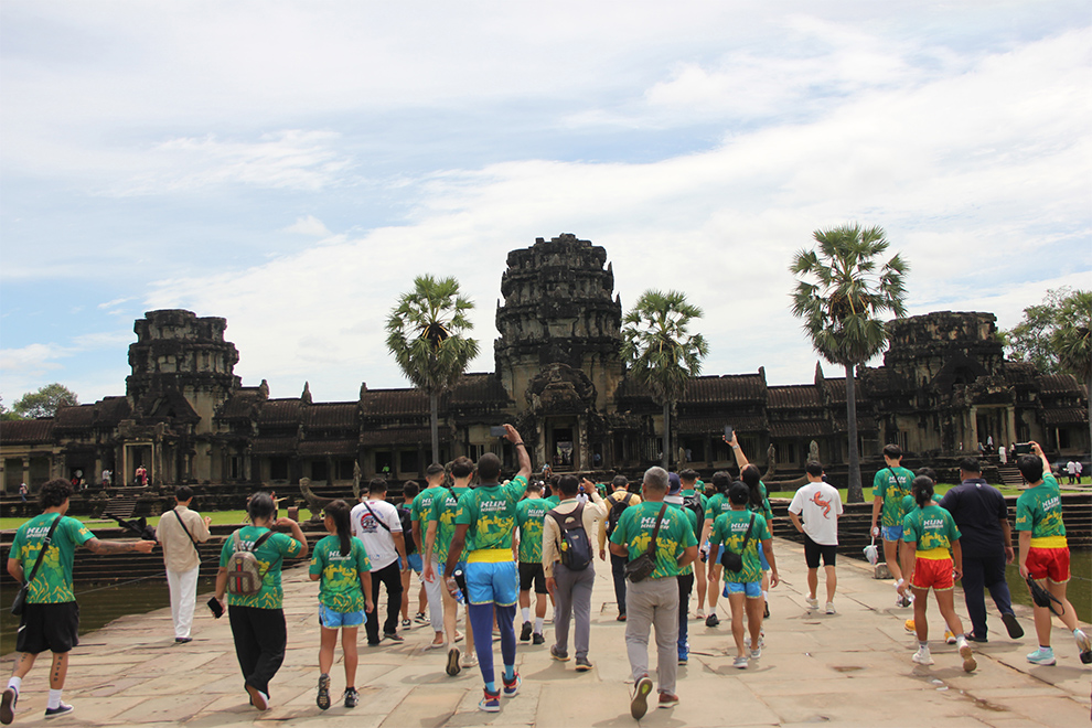 The sacred stones of the temples are evidence that the Kingdom was the origin of modern kickboxing. Chhorn Norn