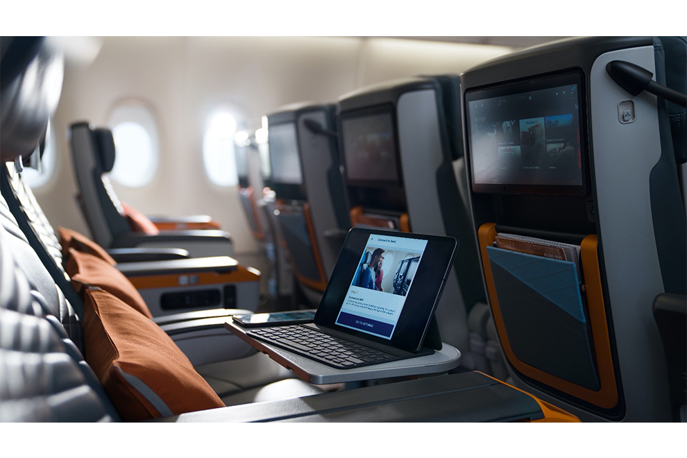The award-winning interior of a Singapore Airlines A380. Supplied