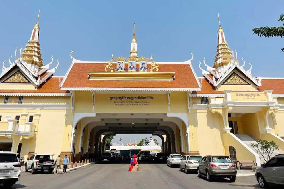 The Poipet international border crossing before its closure amid the Cambodia-Thailand conflict. Supplied