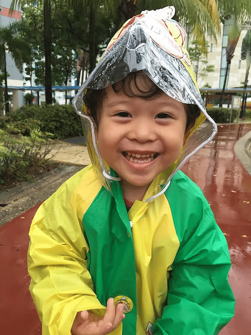 A pic of Yong Le taken in 2015, when he was three. PHOTO: COURTESY OF THE GOH FAMILY/THE STRAITS TIMES