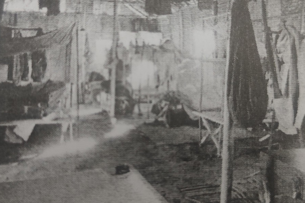 Interior of the quarters at Kurmitola, Dhaka, where Ivo Greenwell and fellow enlisted crew lived during World War II. PHOTO: USAAF/THE DAILY STAR