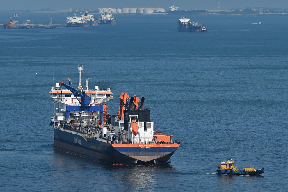 Vox Maxima (above) lost engine and steering control and hit another vessel in June 2024, causing 400 tonnes of oil to leak into the sea. PHOTO: THE STRAITS TIMES