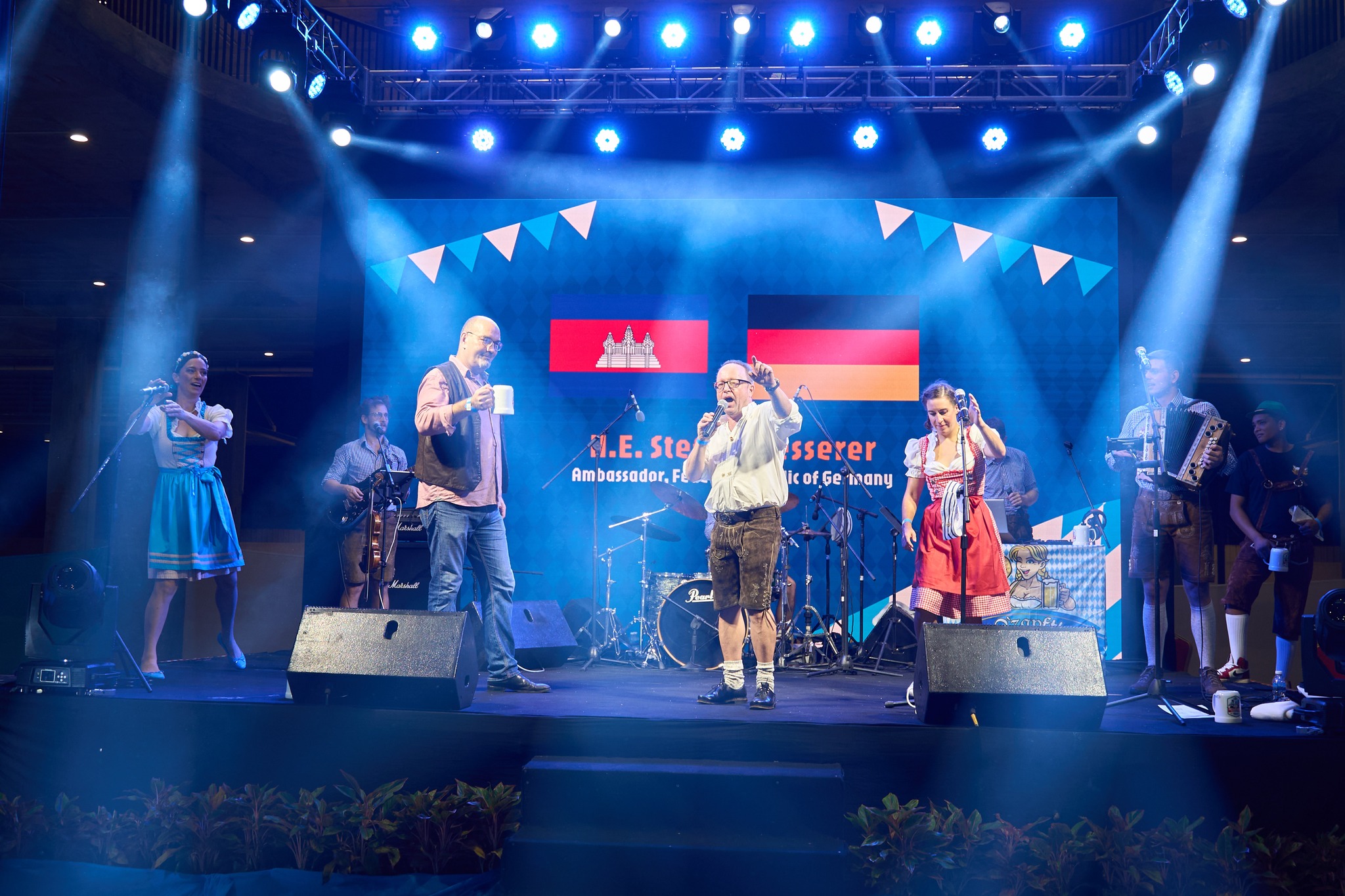 Music will be provided by Ozapft, a popular 6-piece dance band from Germany and Austria. Supplied