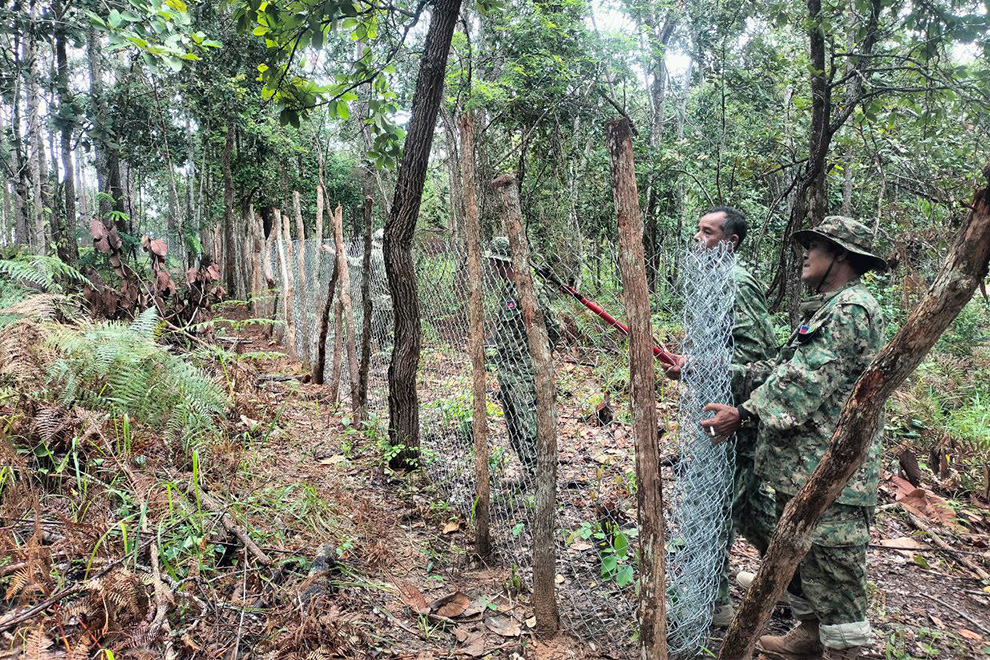 The offenders also fenced off a large section of protected forest. Environment ministry