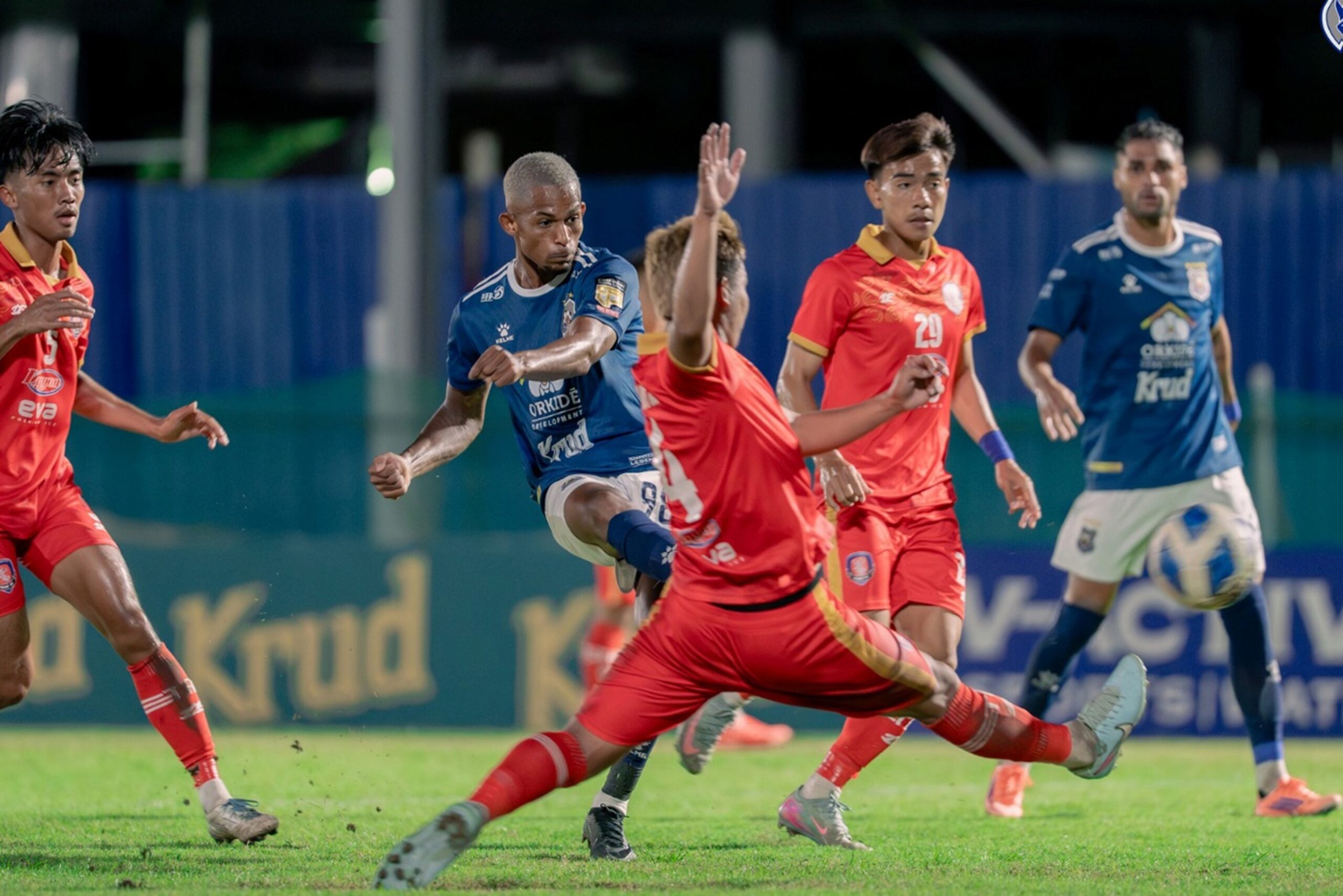 They took their foot off the gas in the second half, however, leaking one goal. An Army own goal saw the scoreline blown out to 6-1. Svay Rieng FC