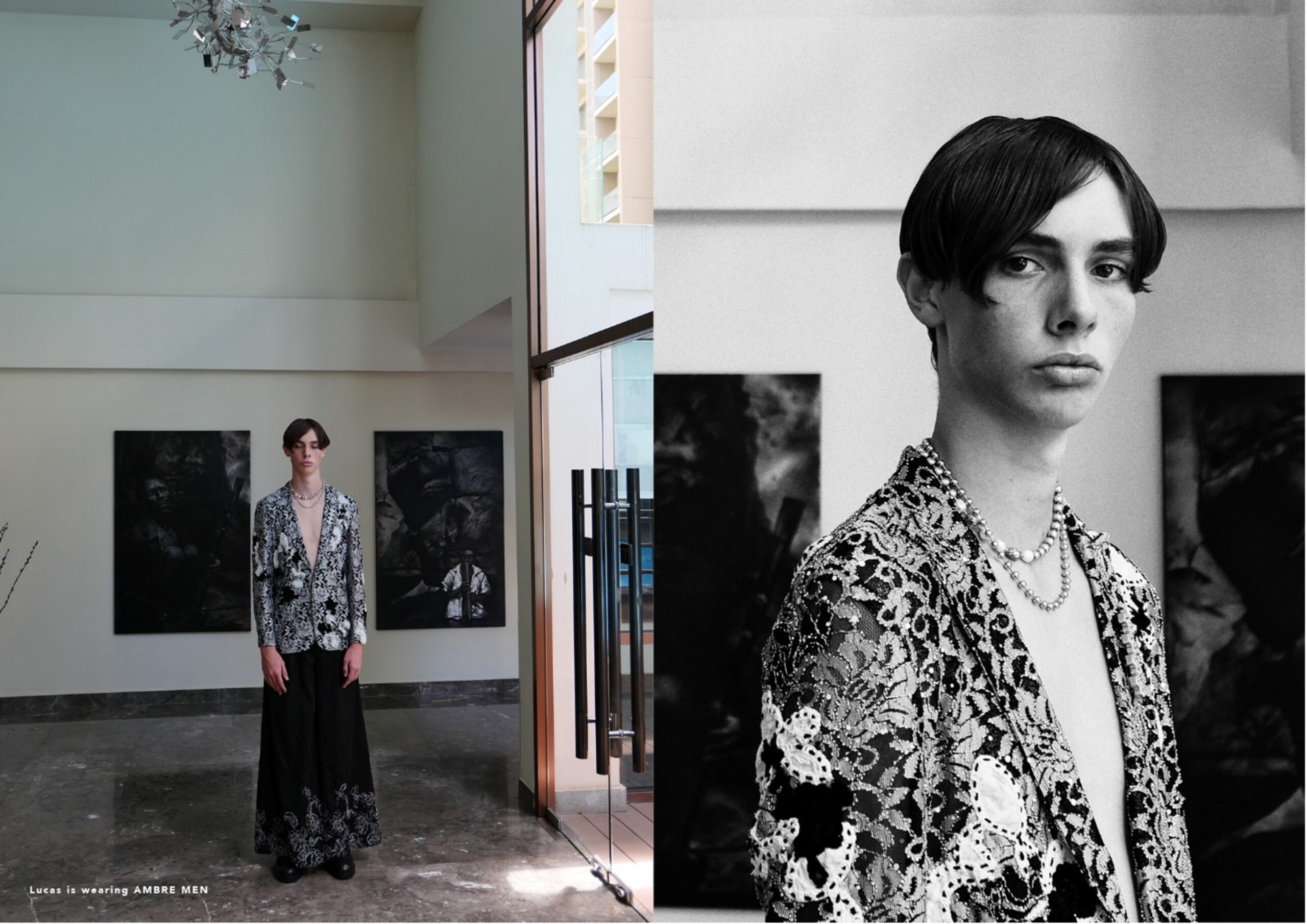 Local label Ambre Men will challenge the menswear sphere with bold cuts and precise detailing. Supplied