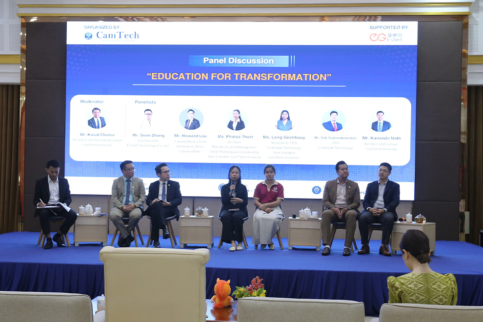 The companies on display included fintech businesses like this one. Supplied