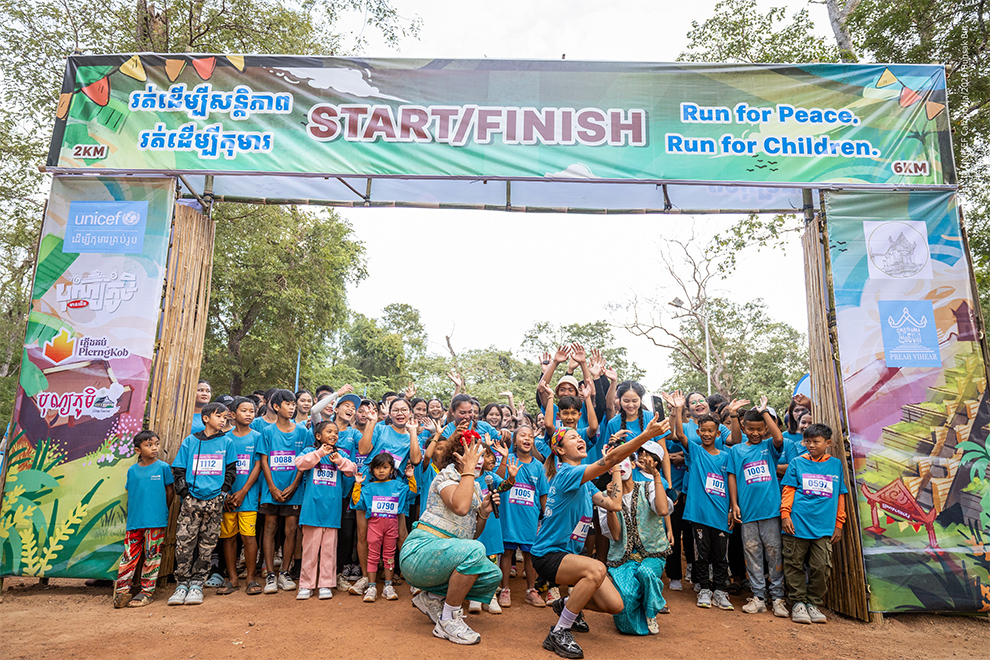 The three-day peace-building festival in Preah Vihear province is supporting tens of thousands of children and families still reeling from mass displacement caused by border violence earlier this year. Supplied