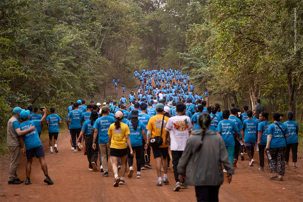 Children and parents participated in games and workshops covering climate change, mental health, nutrition, road safety, child marriage prevention and early childhood education. Supplied