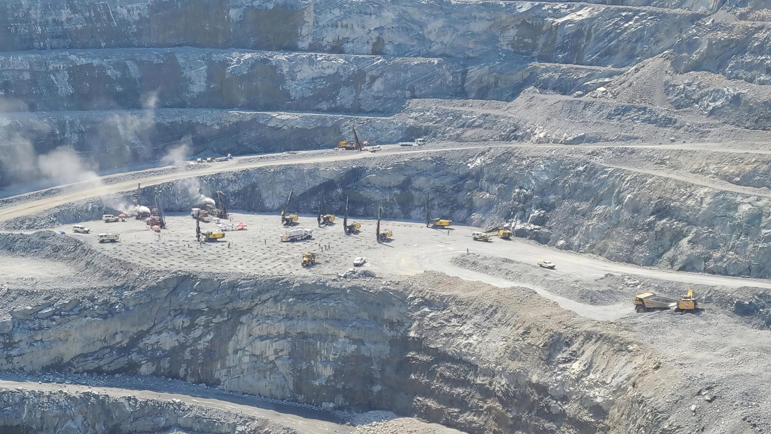 About 10 kilogrammes of gold are extracted from every 5,000 tonnes of processed rock. Hong Raksmey