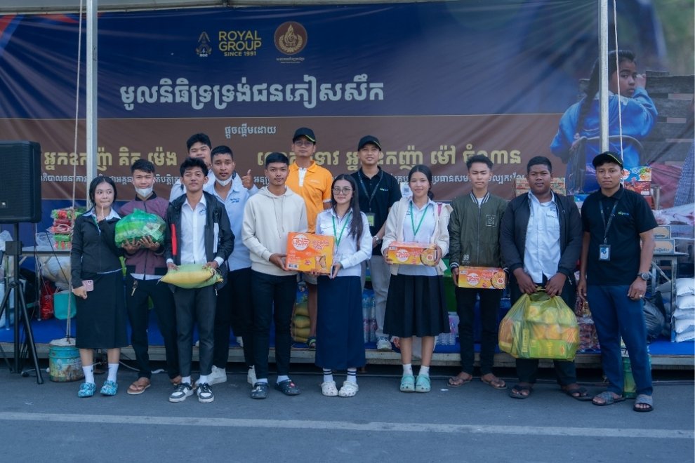 In August 2025, the company delivered vital aid to more than 2,000 families affected by the border conflict in Preah Vihear, Oddar Meanchey and Siem Reap provinces. Supplied