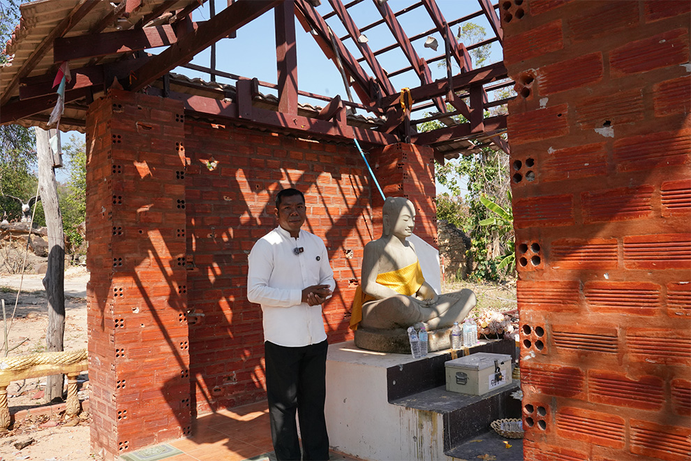 Acharya Toeuk Bunthoeun, head of the pagoda’s clergy committee. Hong Raksmey