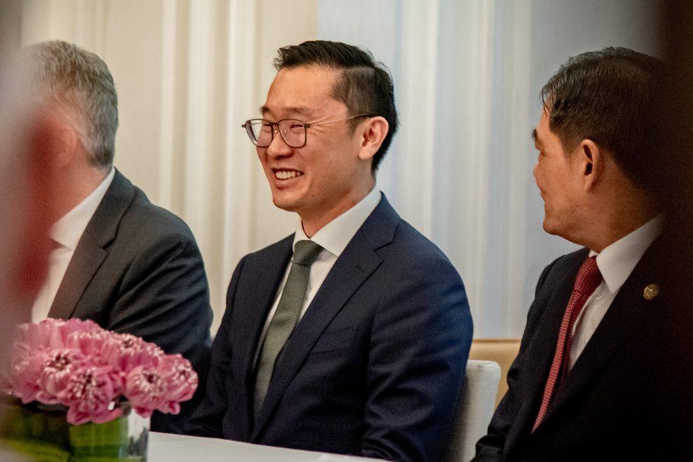 Australian Ambassador to Cambodia Derek Yip attends the CIFF press conference at the Rosewood Phnom Penh Hotel on March 12. Supplied