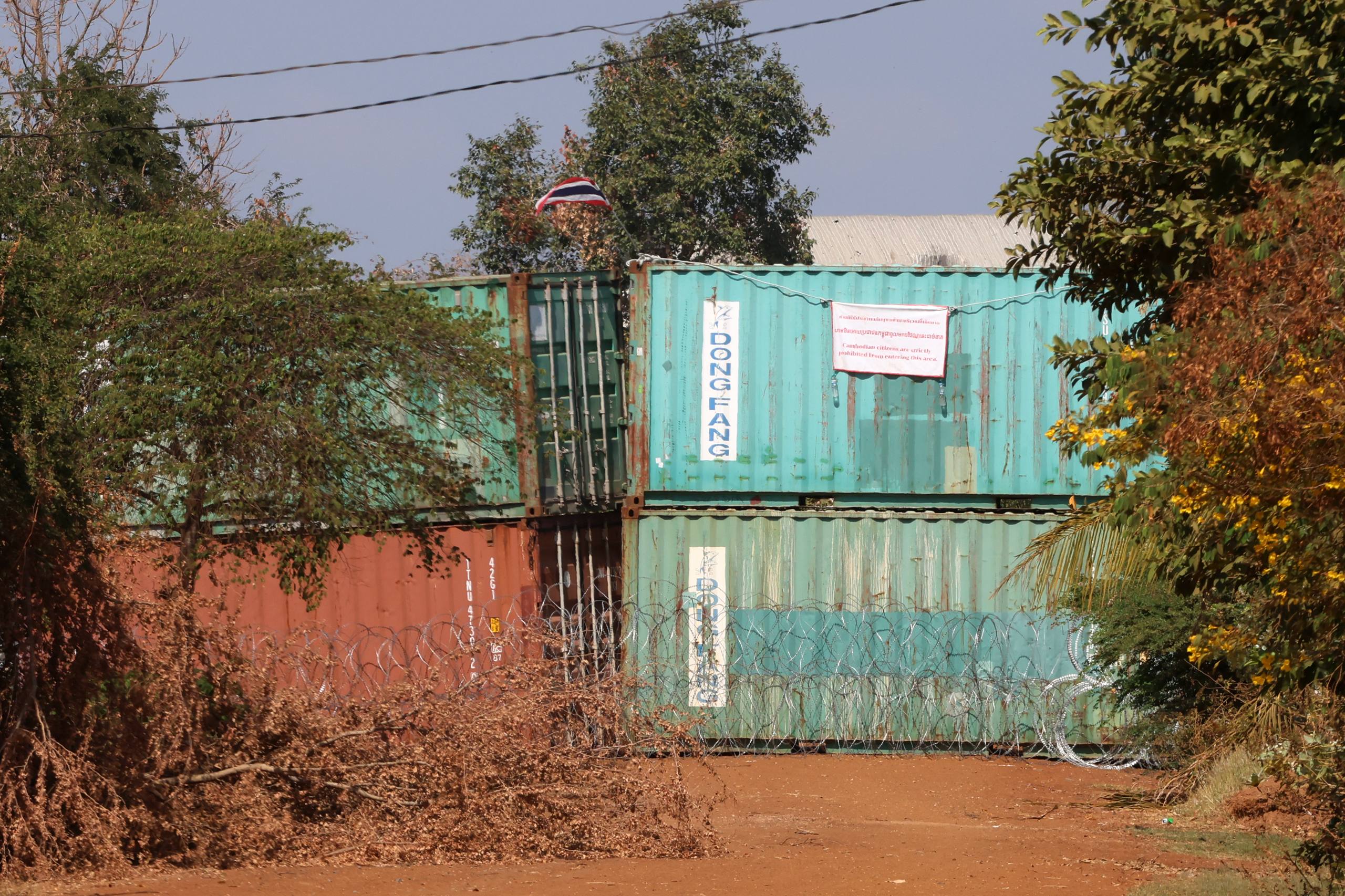 Thai shells hit the back of Dalit’s home. Supplied