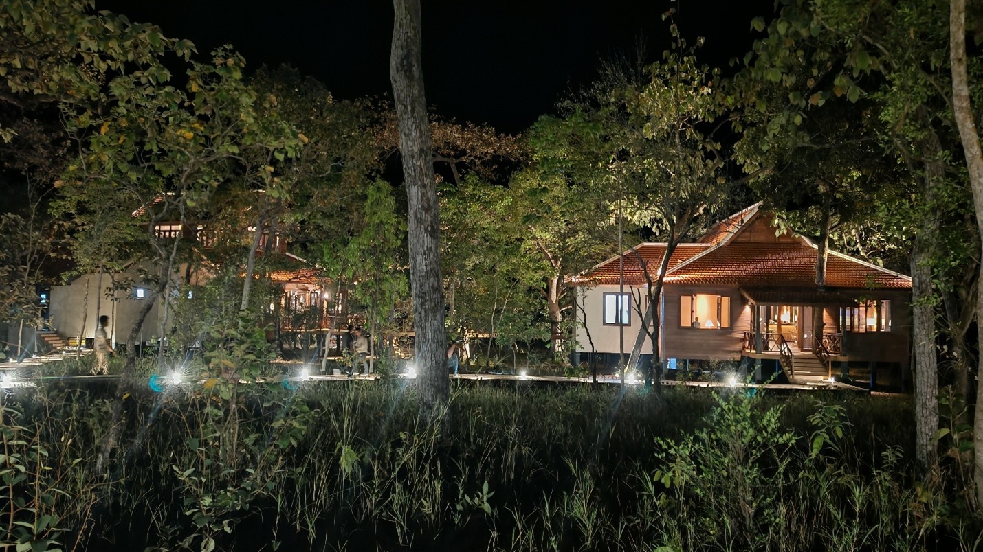 Siempang Forest Lodge, an eco-tourism project built on approximately 800 hectares within the sanctuary’s wider protected area of more than 133,000 hectares. Hong Raksmey 