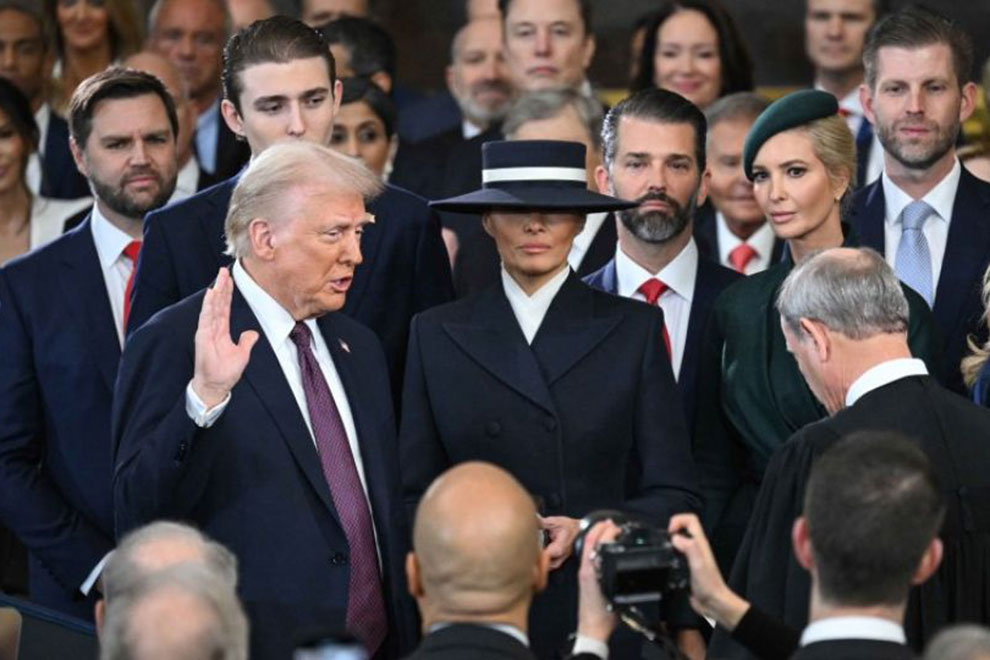Donald Trump takes oath as 47th president of the United States