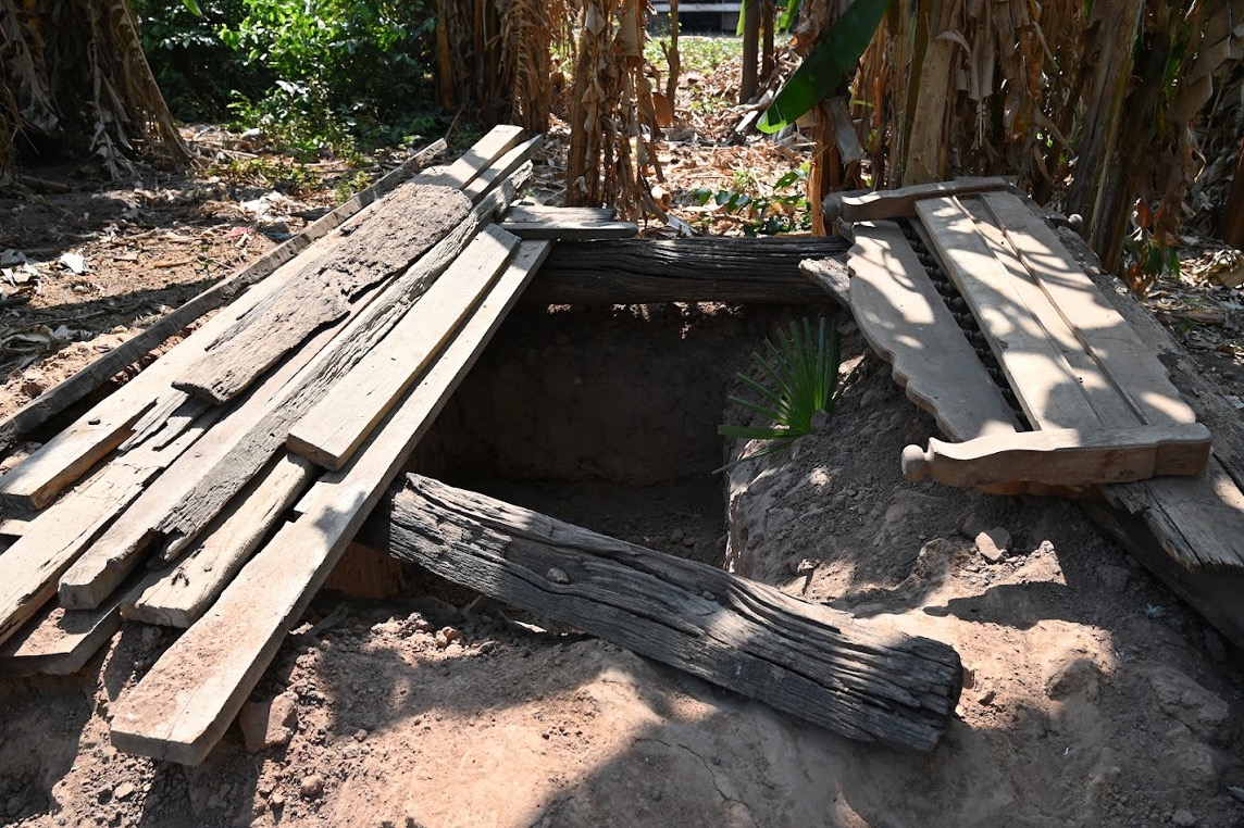 The family prepared this small bunker during the first round of clashes, in July last year. DC-Cam