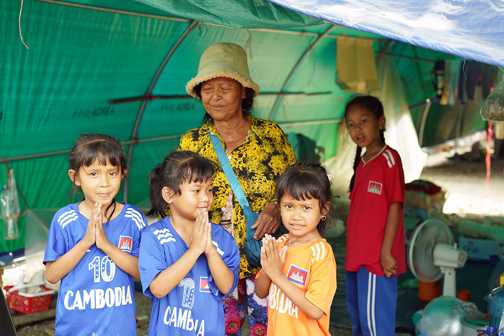 More than 12,000 children are unable to return to their homes. Hong Raksmey