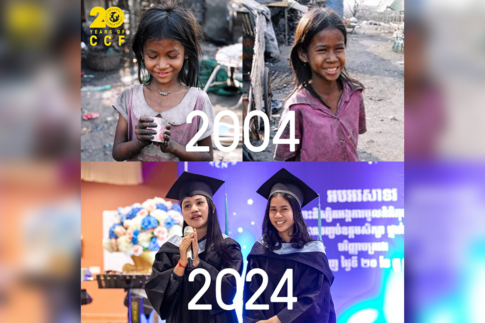 Education lifts impoverished sisters from dumpsite to office