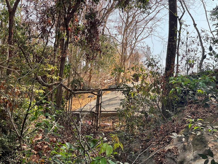 Thai authorities are constructing a road on occupied land, near the Preah Vihear Temple area. Supplied 