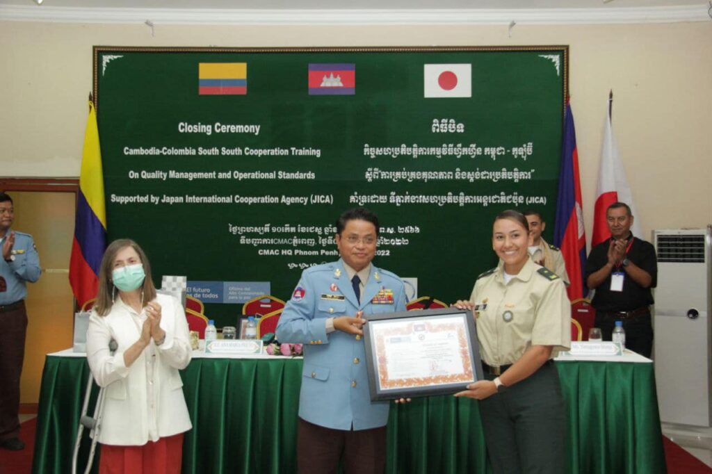 Colombia requests demining training by Cambodia continue until 2025