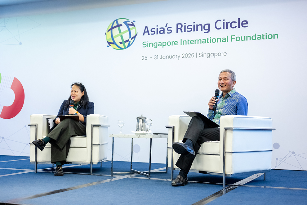 Dr Vivian Balakrishnan, Singaporean Minister for Foreign Affairs, led a ‘Fireside Chat’ as part of the forum. Supplied