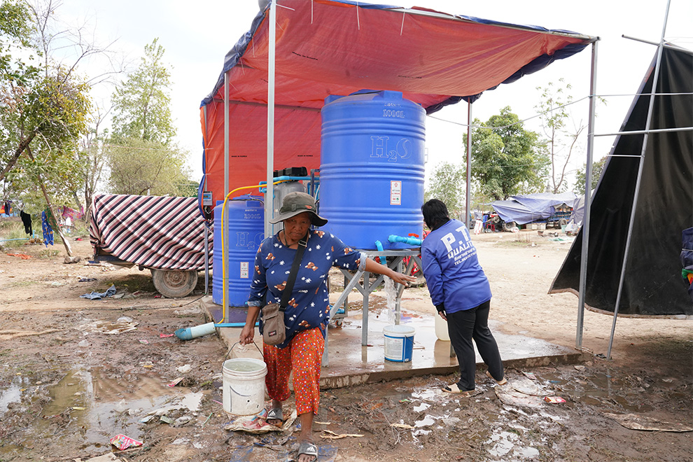 While food supplies and water are available, nutrition remains a concern. Hong Raksmey