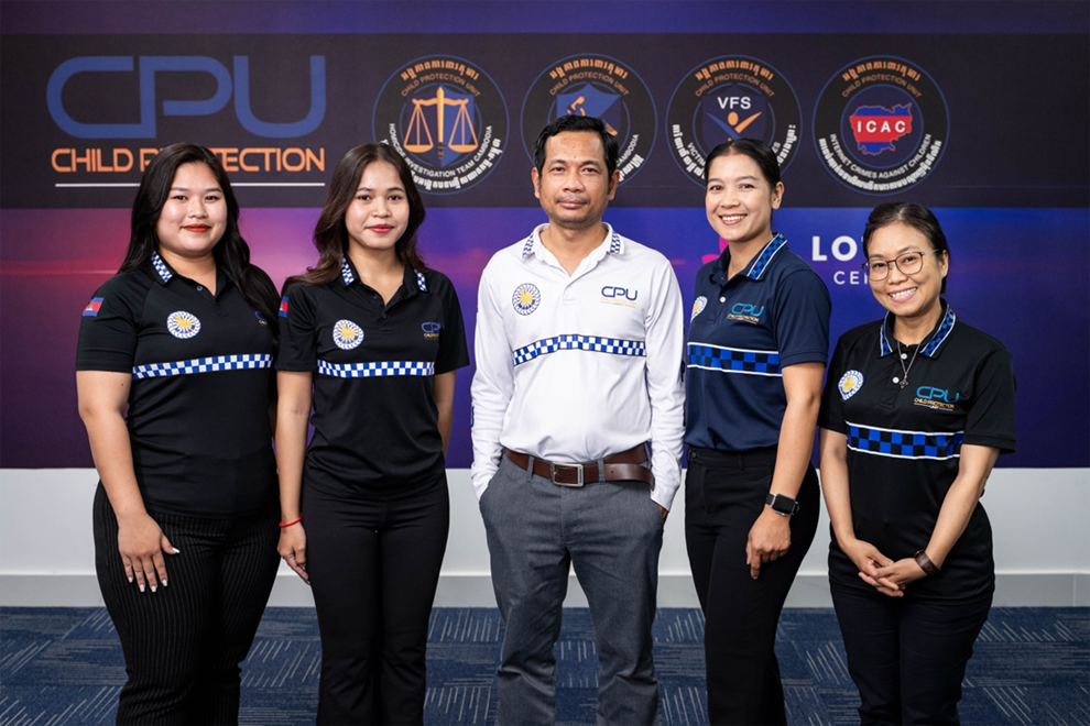 Noun Sonita (second from right) with the CPU’s Welfare and Aftercare Services Team. Supplied