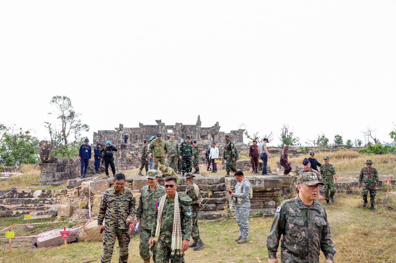 The temple is located in Sra’em commune of Choam Khsant district, in Preah Vihear province. Supplied