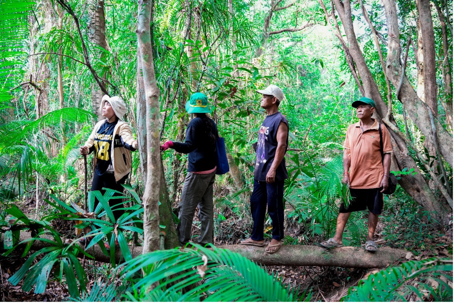 Each month, Sreymom leads fellow community members on forest patrols to ensure their land, wildlife and natural resources are protected for future generations. FAO/Pisey Khun