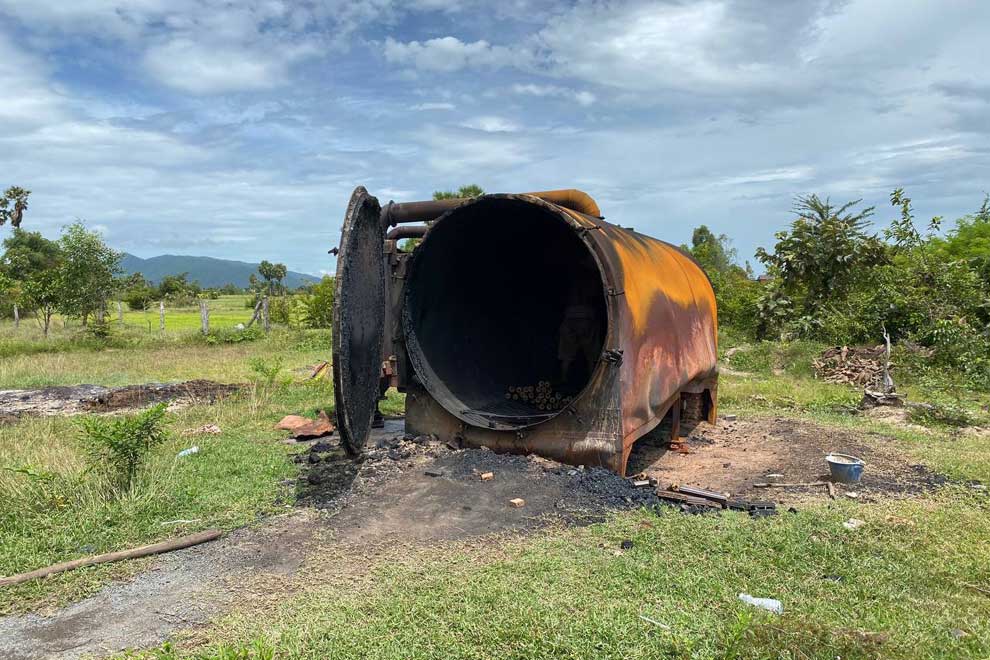 Kampong Speu eucalyptus charcoal heating up markets