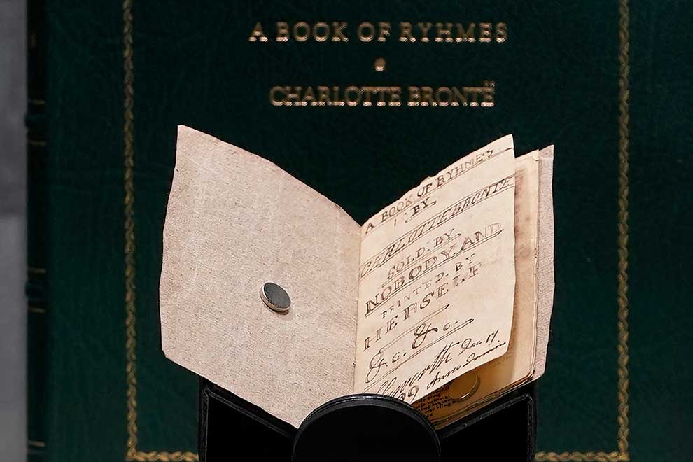 Bronte poetry book heads to Yorkshire after New York sale