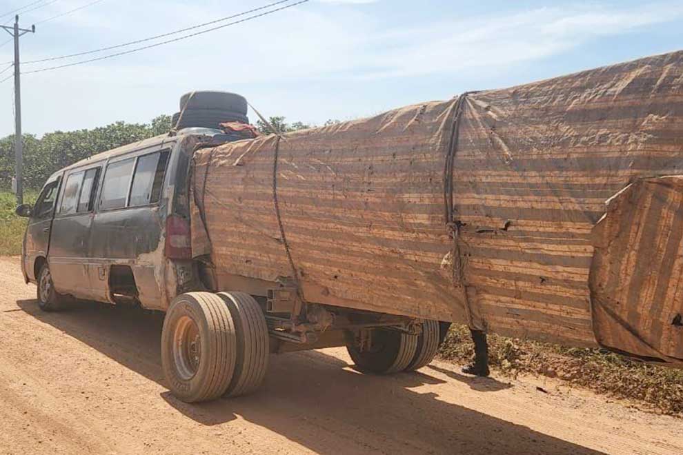 Online outrage over torching of timber transport 'gets facts wrong'