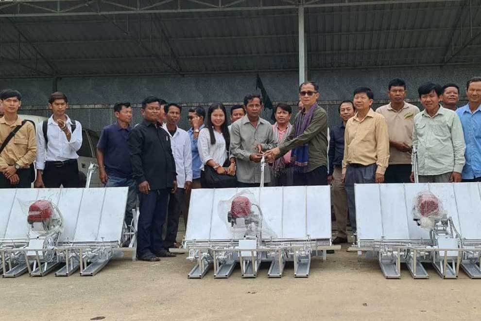 Rice seeding machines gifted to communities
