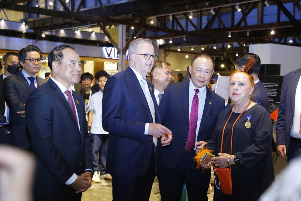 Indigenous Australian installation at Factory