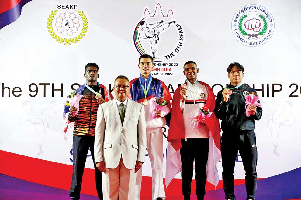 Hosts Cambodia place shock 4th in Southeast Asia Karate champs