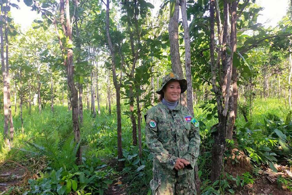 Woman park ranger blazes trail guarding Kratie's rare hog deer