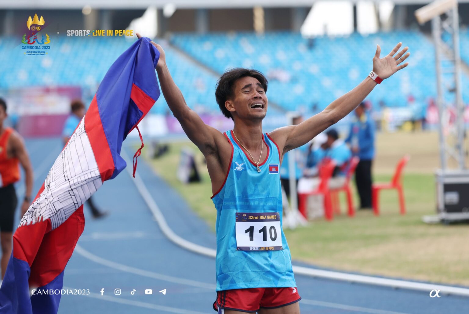 Cambodia claims first athletics gold