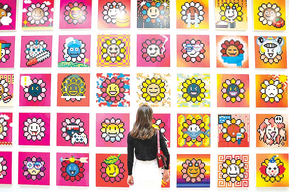 Murakami's pop art on NFT trip