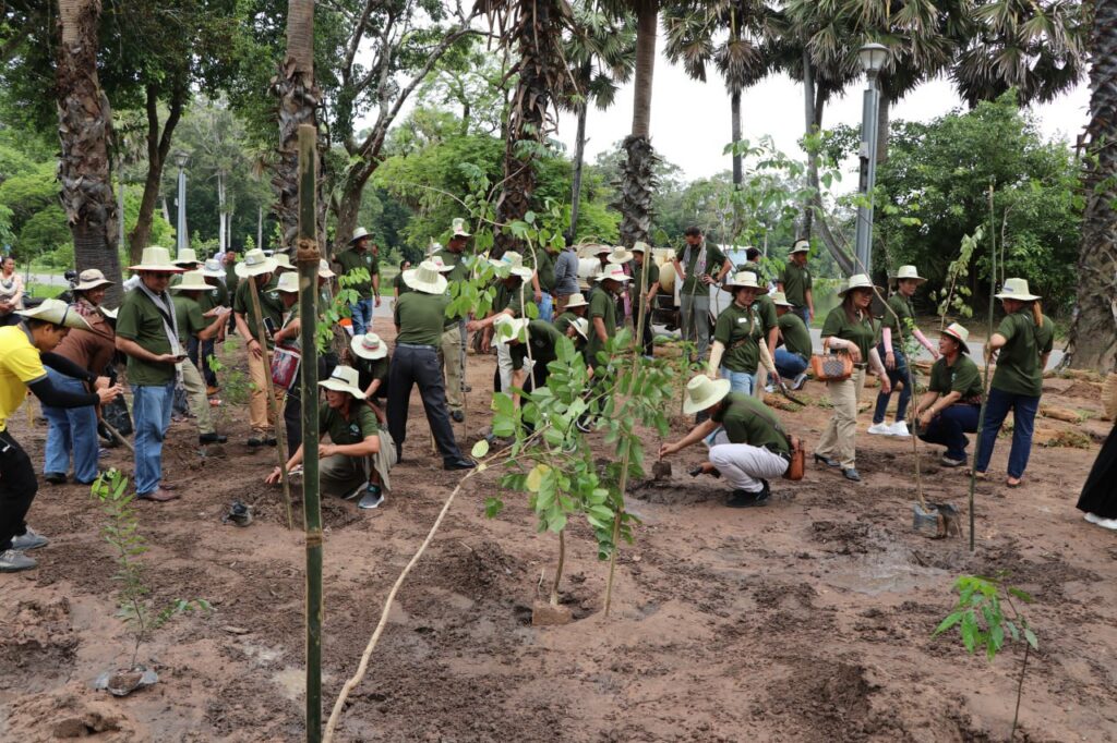 Norwegian deminers helping replant Angkor Park