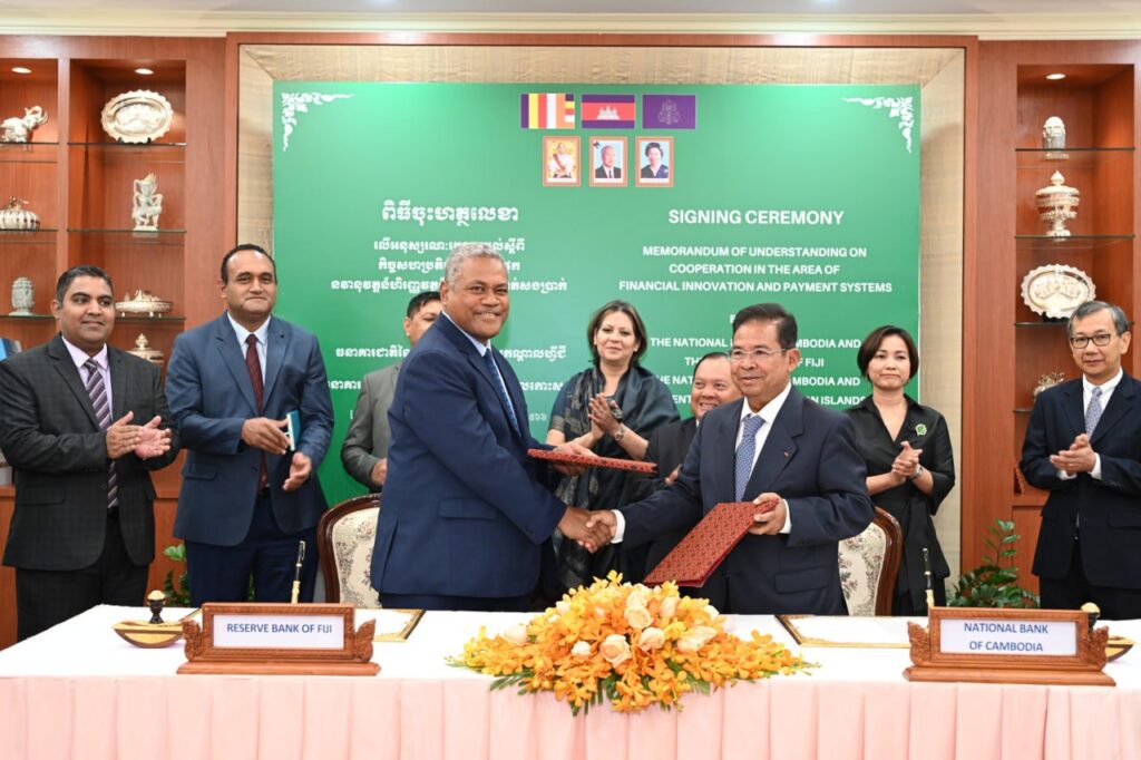National Bank of Cambodia signs technology MoUs with Solomon Islands