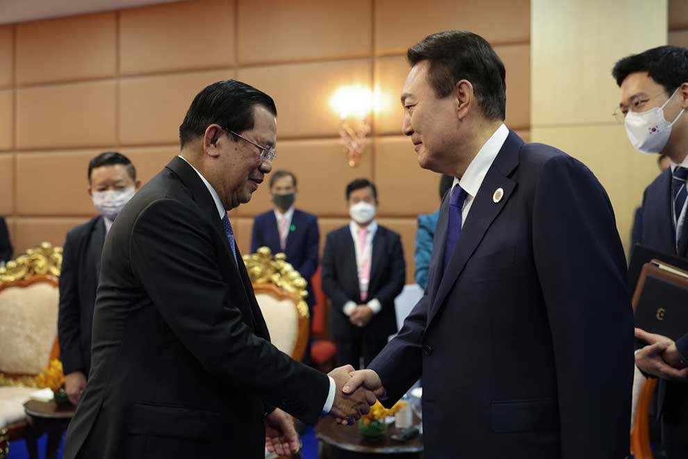 Hun Sen meeting with Yoon boosts Korea trade hopes