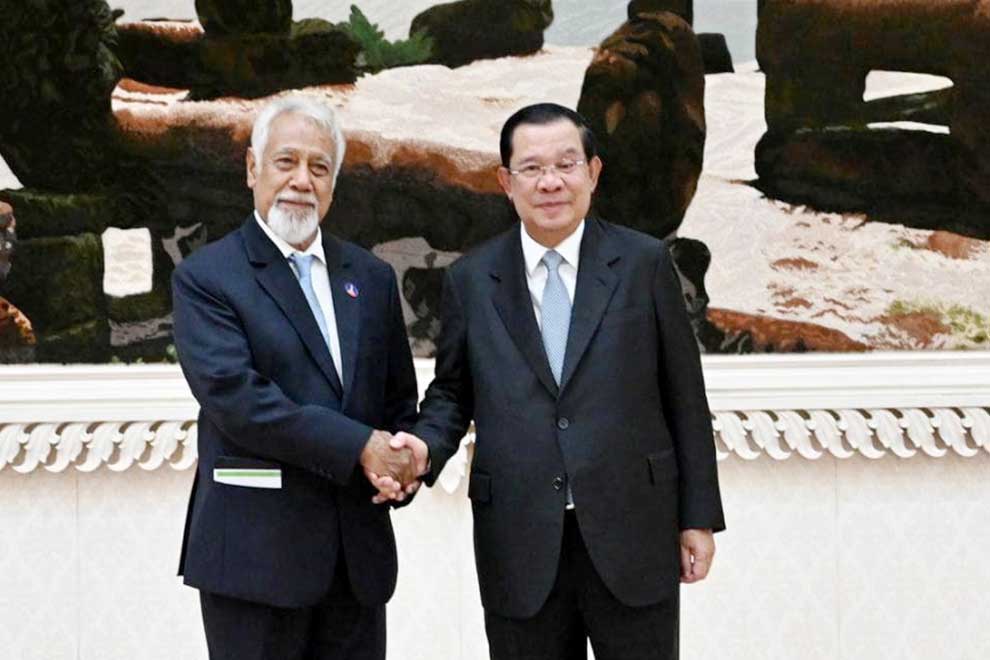 Cambodia to send agricultural specialists to Timor-Leste: PM
