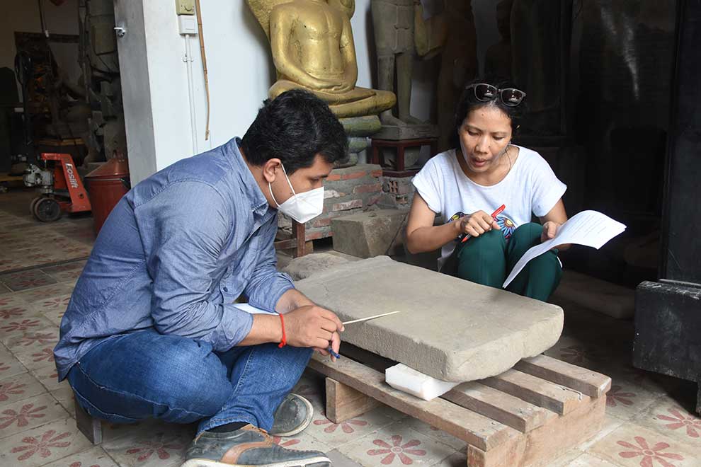 Epigraphist studies stone-etched past