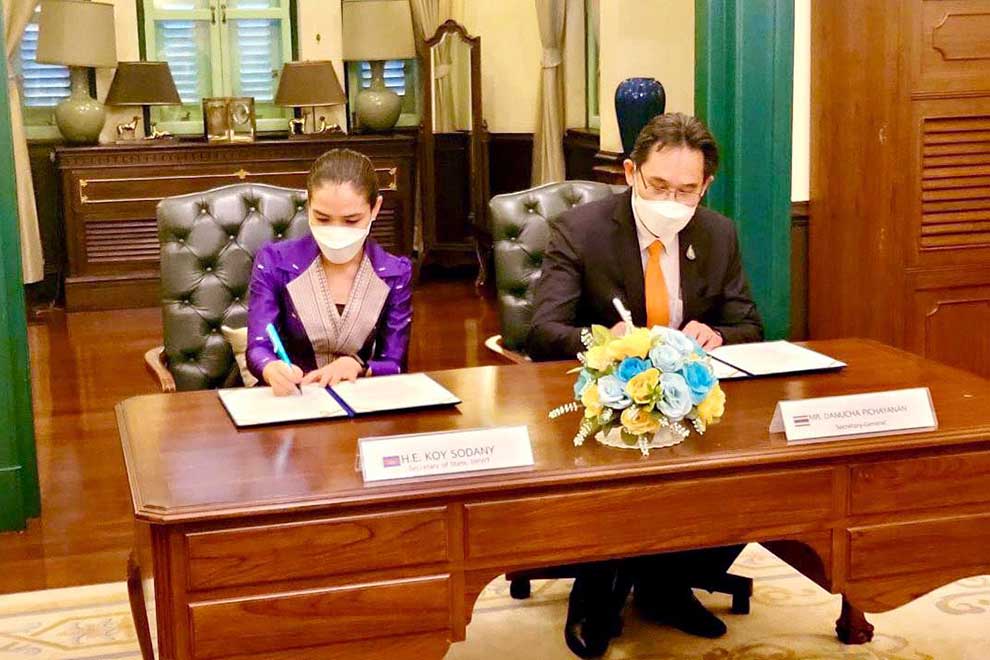 Cambodia and Thailand sign MoU to reduce logistics costs