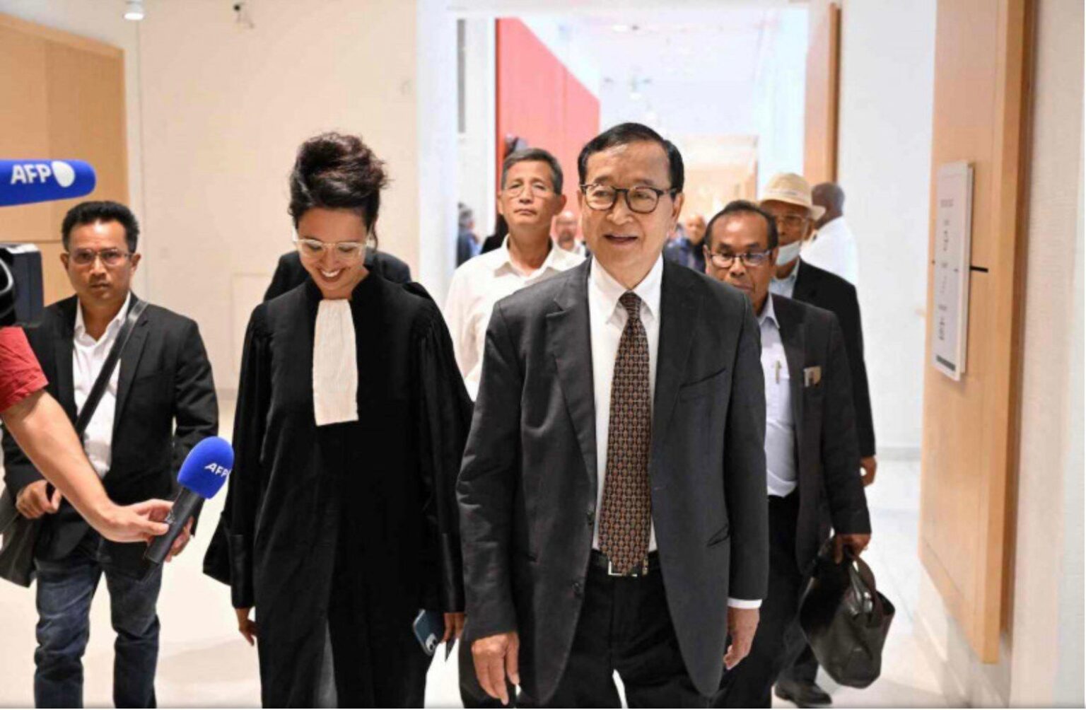 Arguments heard in French court in Rainsy defamation lawsuit