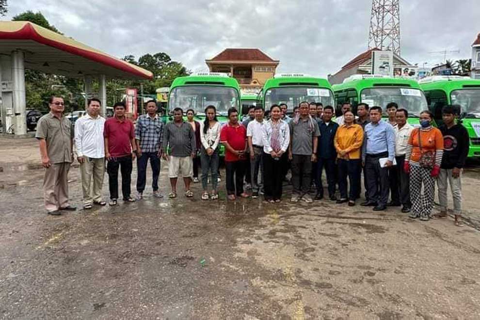 Free election bus services a hit with Cambodia's voters